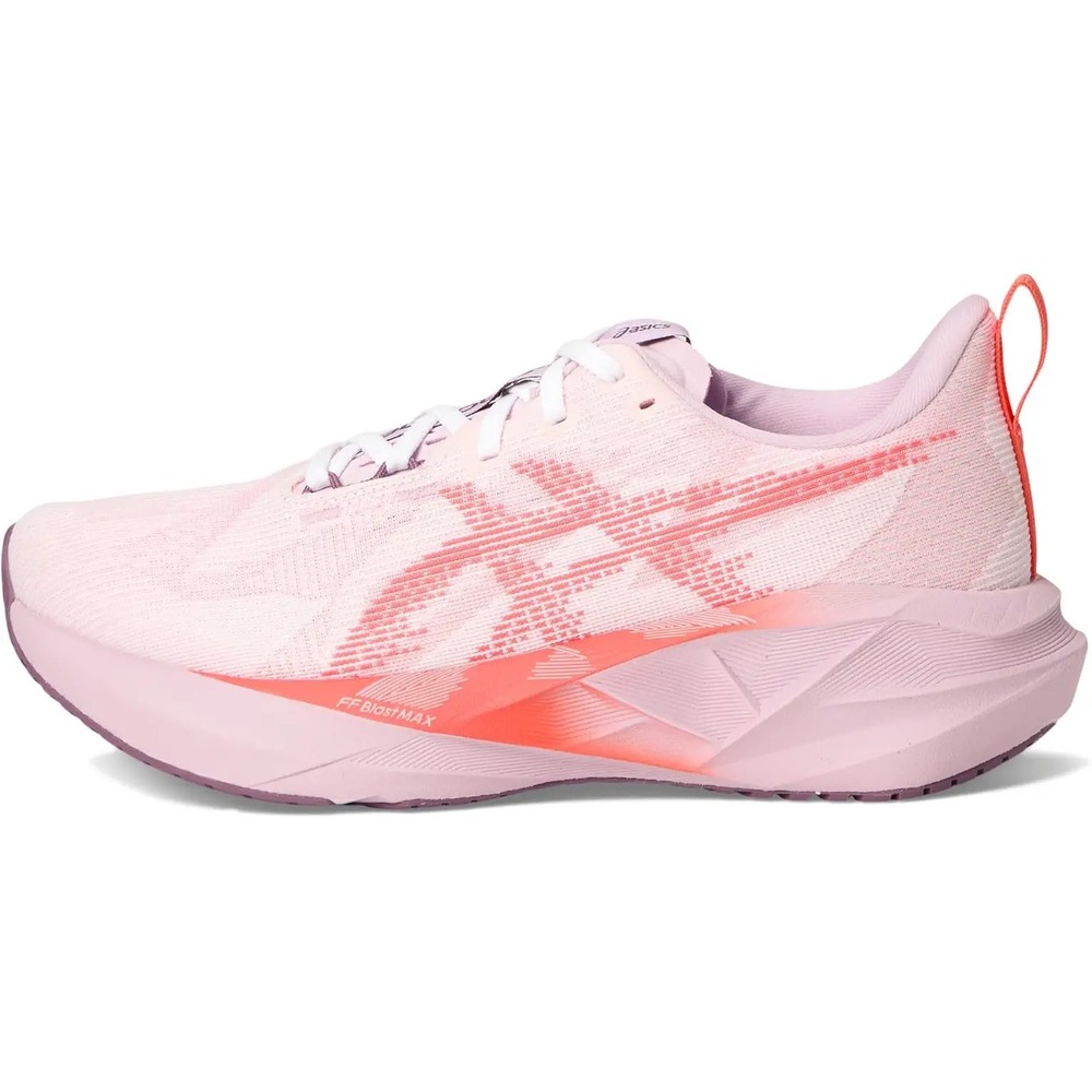 ASICS Womens Novablast 5 Running Shoes White Coral Reef Size 10 NWB No Lid